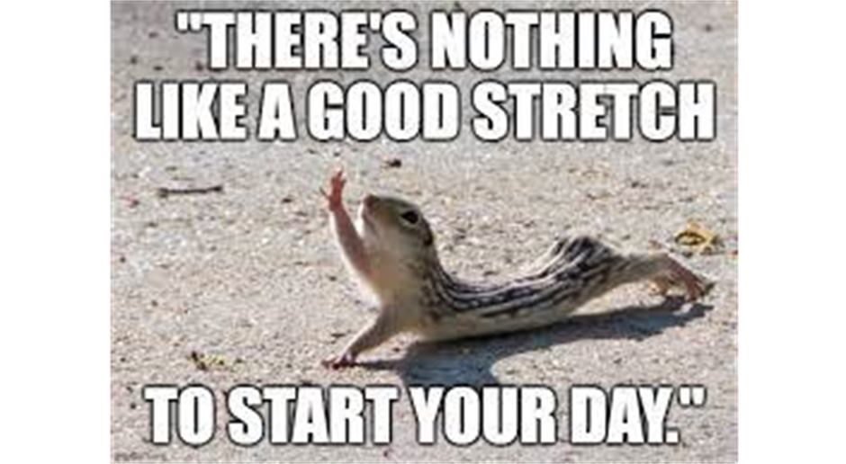 Remember to stretch over the winter!